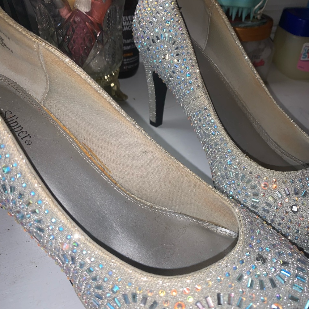 Shimmering Rhinestone Heels